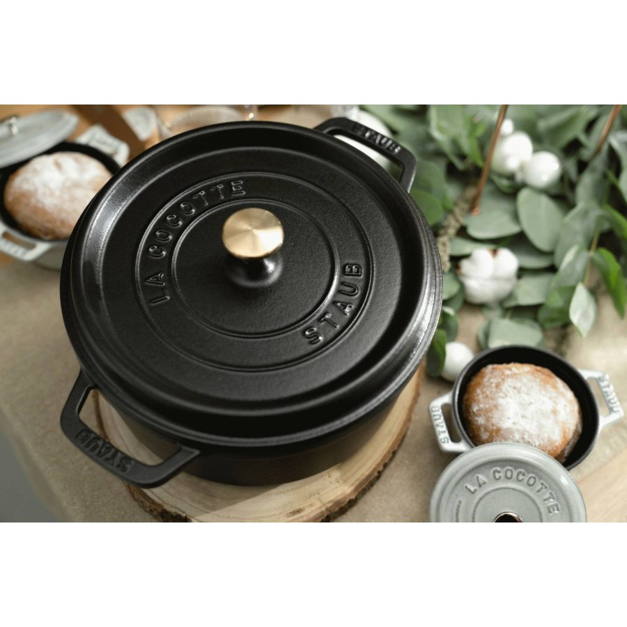 Staub La Cocotte Cocotte 30 cm/8,4 L, Sort