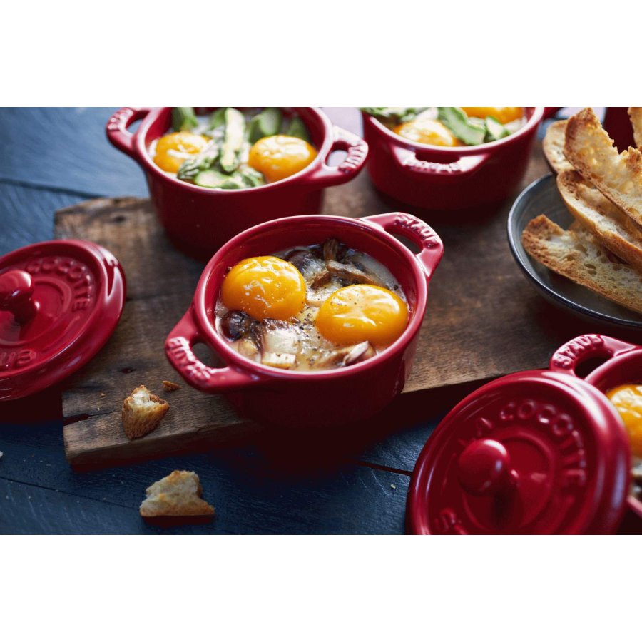 Staub Ceramique Mini-Cocotte 10 cm/0,25 L, Kirschrot