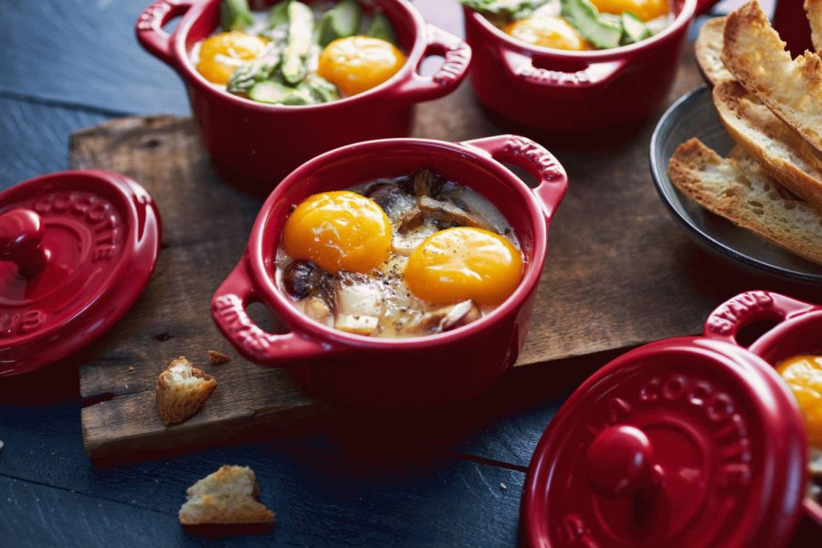 Staub Ceramique Mini-Cocotte 10 cm/0,25 L, Kirschrot