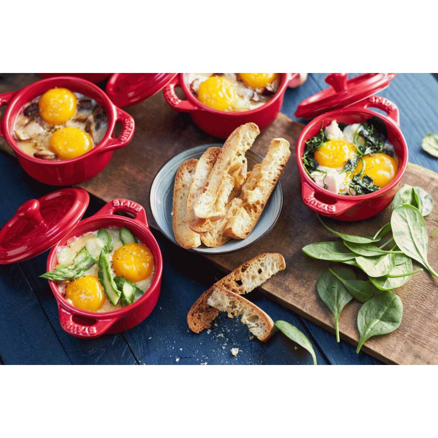 Staub Ceramique Mini-Cocotte 10 cm/0,25 L, Kirschrot