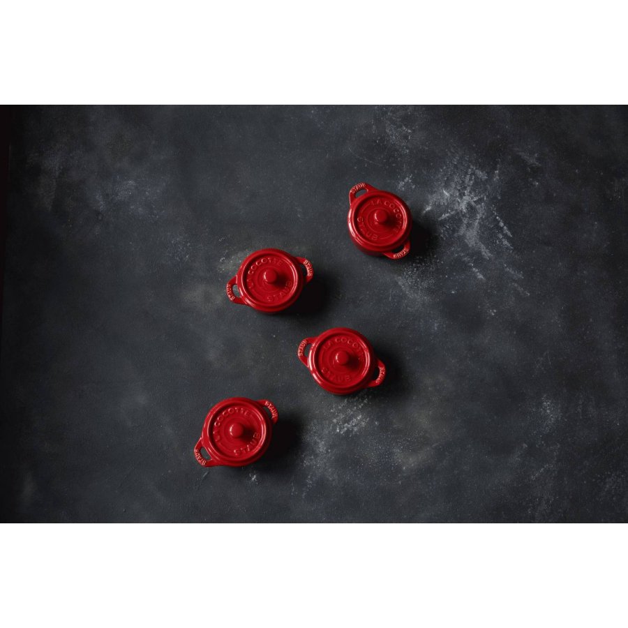 Staub Ceramique Mini-Cocotte 10 cm/0,25 L, Kirschrot