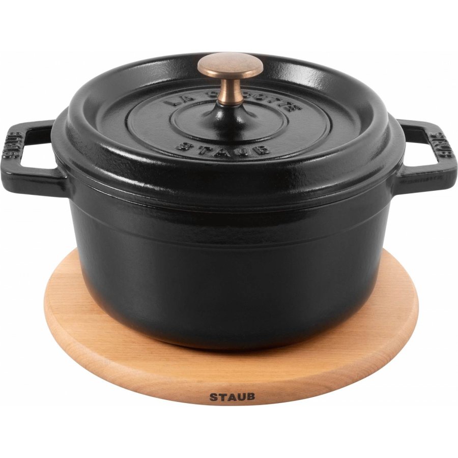 Staub Magnetischer Untersetzer 16 cm, Buche