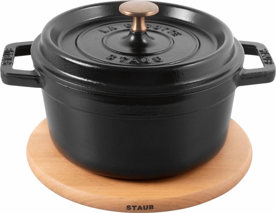 Staub Magnetischer Untersetzer 16 cm, Buche