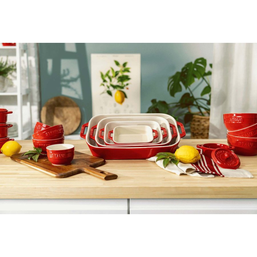 Staub Ceramique Auflaufform 11x14 cm, Kirschrot
