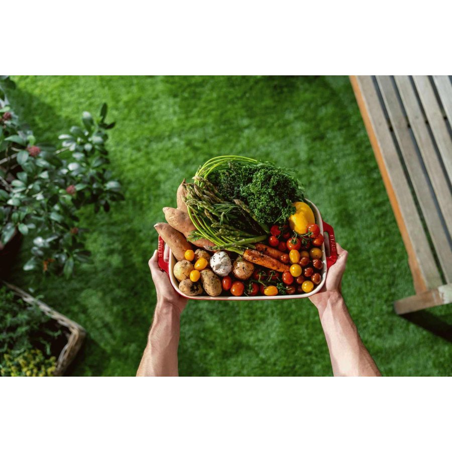 Staub Ceramique Auflaufform 24x34 cm, Kirschrot