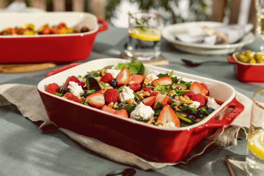 Staub Ceramique Auflaufform 24x34 cm, Kirschrot