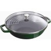 Staub Wok m. Glaslg 30 cm, Basilikum