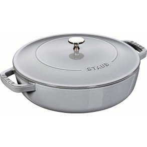 Staub Braisers Chistera Schmorpfanne 28 cm, Graphitgrau