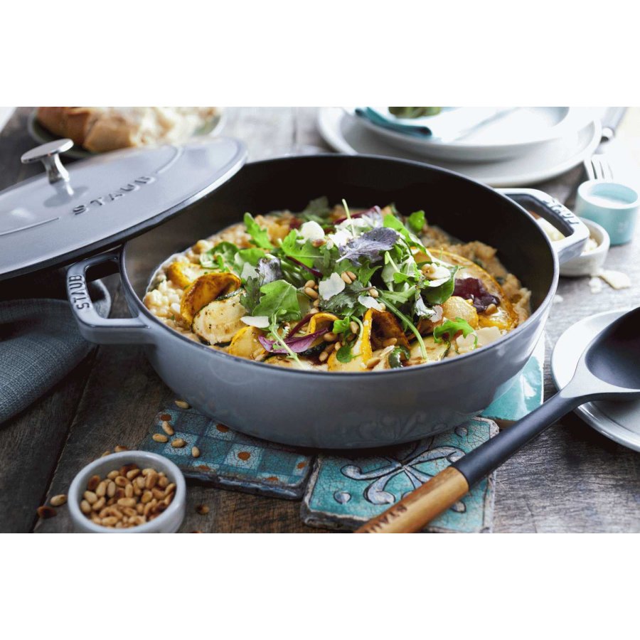 Staub Braisers Chistera Schmorpfanne 28 cm, Graphitgrau