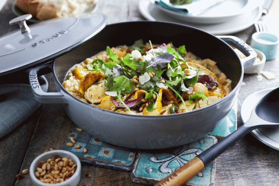 Staub Braisers Chistera Schmorpfanne 28 cm, Graphitgrau