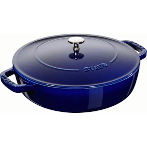 Staub Braisers Chistera Schmorpfanne 28 cm, Dunkelblau