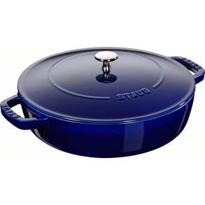 Staub Braisers Chistera Schmorpfanne 24 cm, Dunkelblau