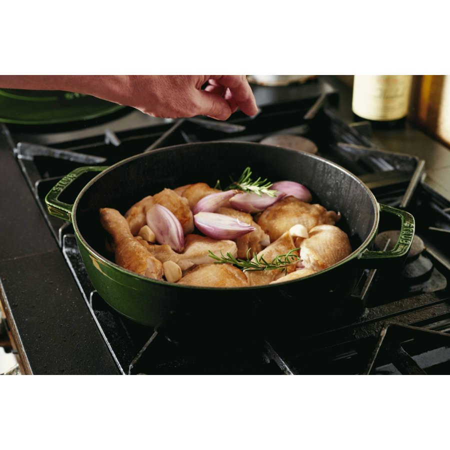 Staub Braisers Chistera Schmorpfanne 28 cm, Basilikum