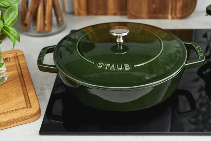 Staub Braisers Chistera Schmorpfanne 24 cm, Basilikum