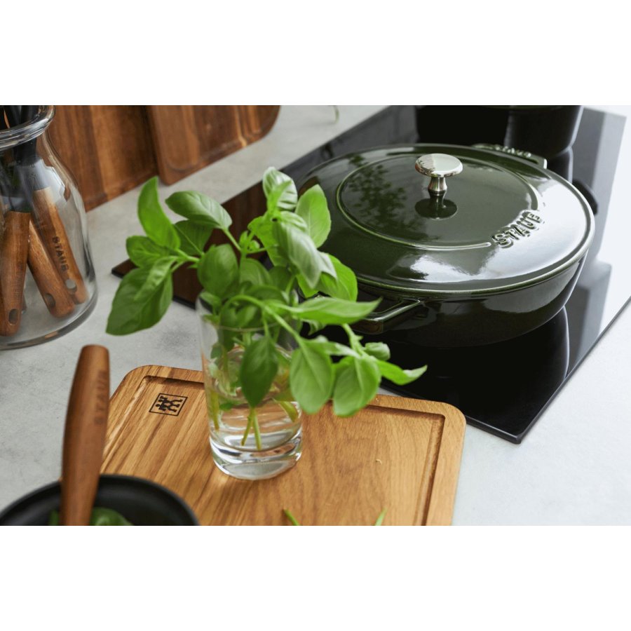 Staub Braisers Chistera Schmorpfanne 24 cm, Basilikum