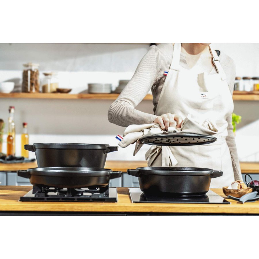 Staub Topfset 3-teilig 24 cm, Schwarz