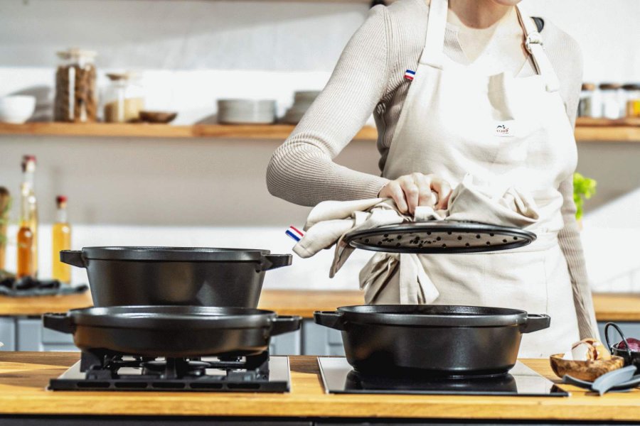 Staub Topfset 3-teilig 24 cm, Schwarz