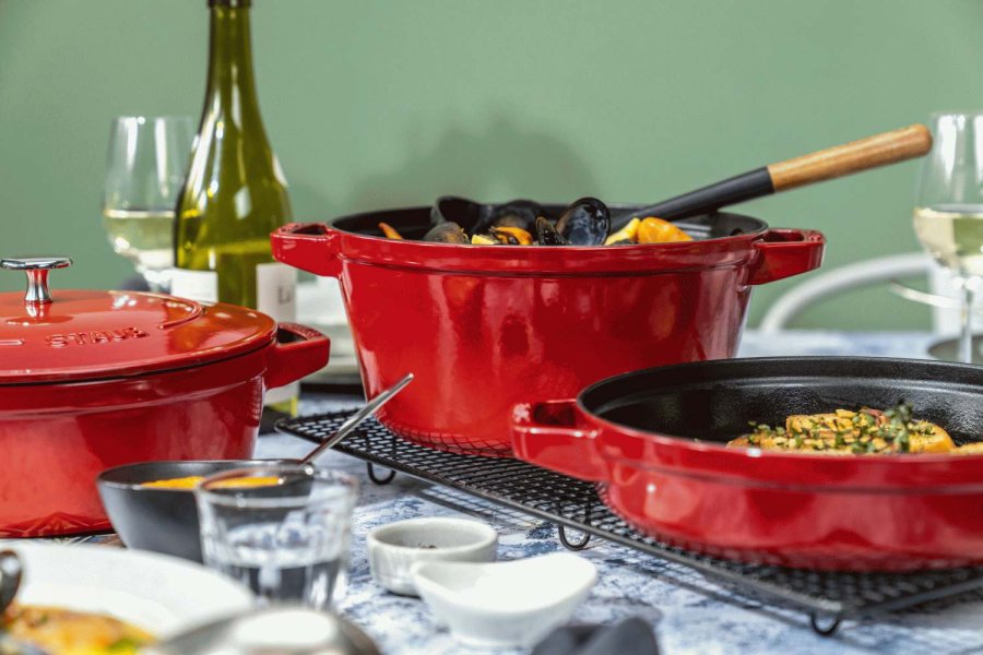 Staub Topfset 3-teilig 24 cm, Kirschrot