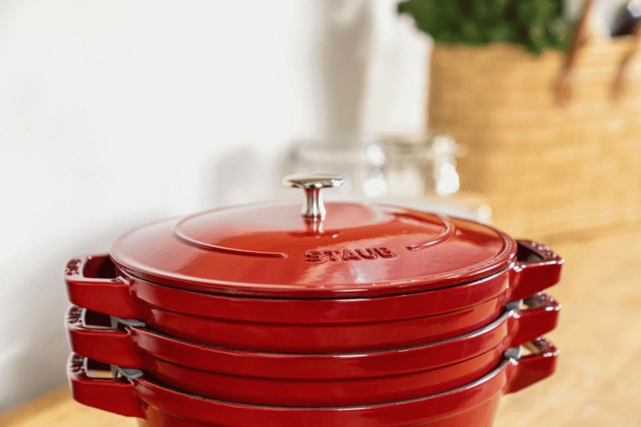 Staub Topfset 3-teilig 24 cm, Kirschrot