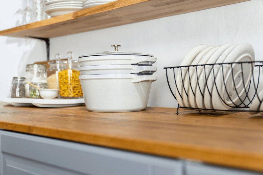 Staub Topfset 3-teilig 24 cm, White Truffle