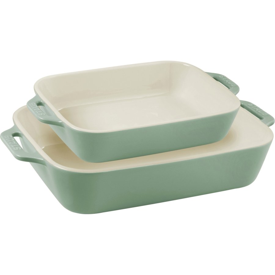 Staub Ceramique Auflaufform 2er Set, Eukalyptus