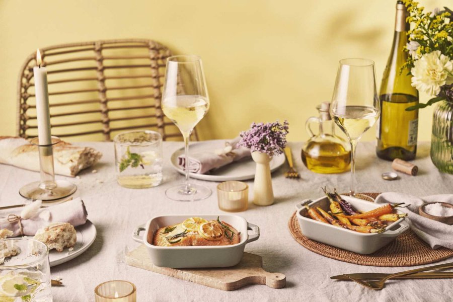 Staub Ceramique Auflaufform 2er Set, Eukalyptus