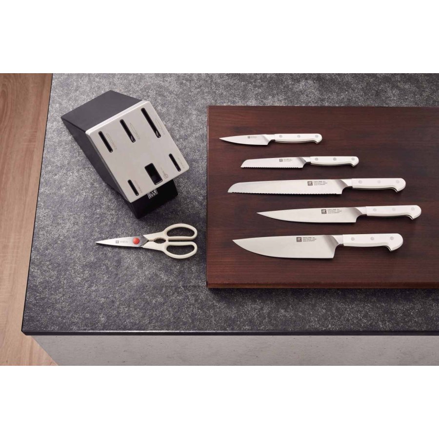 Zwilling Pro Le Blanc Selbstschrfender Messerblock 7-teilig, Schwarz