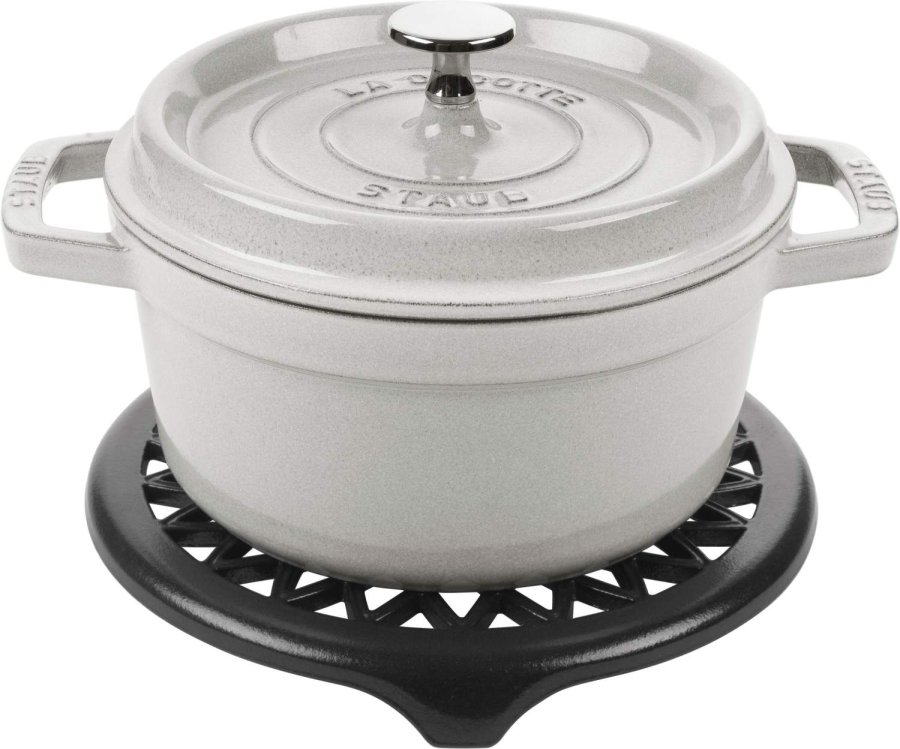Staub Untersetzer 23 cm, Schwarz