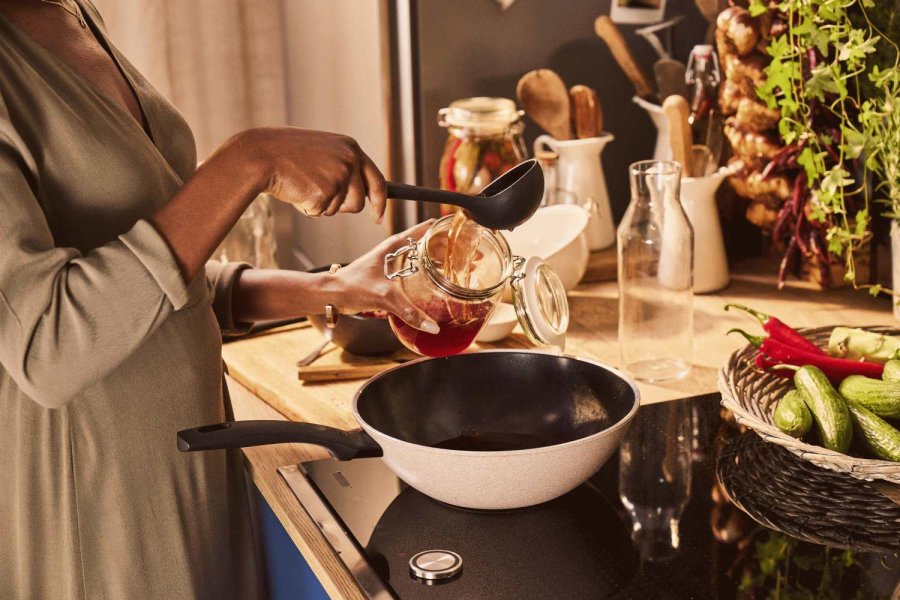 BALLARINI Ledro Wokpfanne 28 cm, Beige