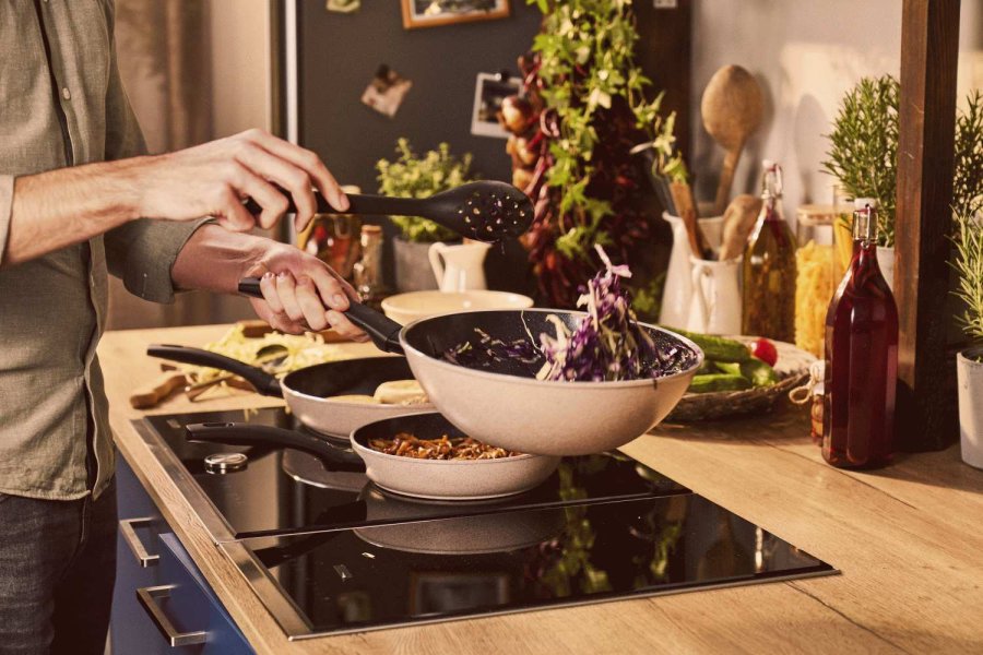 BALLARINI Ledro Wokpfanne 28 cm, Beige