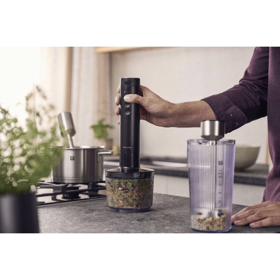 Zwilling XTEND Snoerloze Staafmixer, Zwart