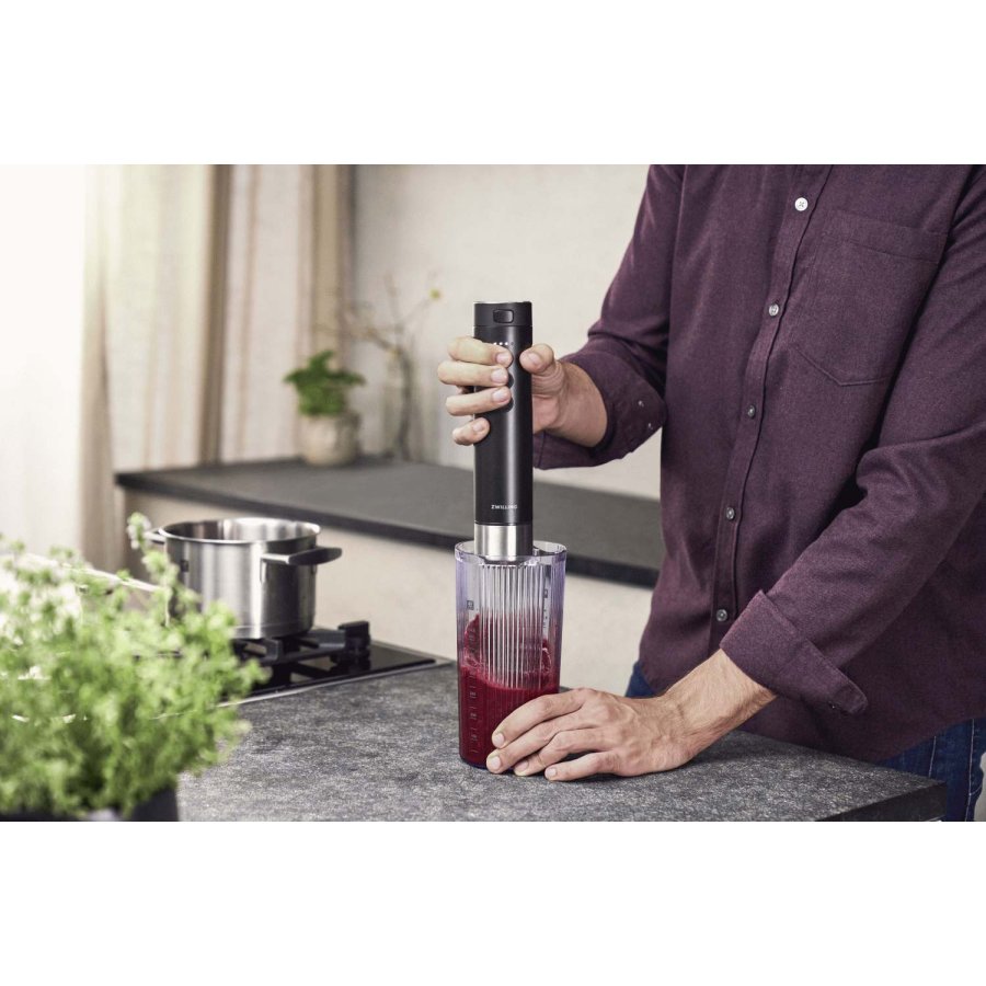 Zwilling XTEND Snoerloze Staafmixer, Zwart