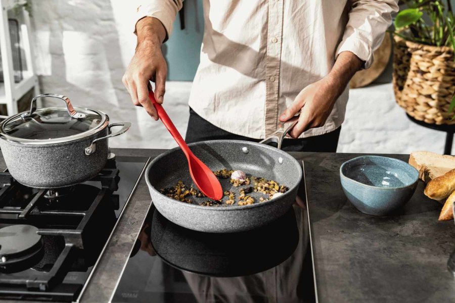 BALLARINI Salina Ceramic Bratpfanne 20 cm, Stone Grey