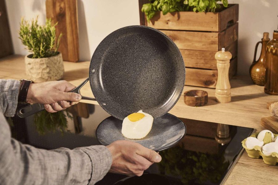 BALLARINI Salina Ceramic Bratpfanne 28 cm, Stone Grey