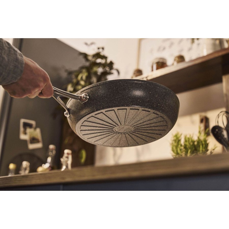 BALLARINI Salina Ceramic Bratpfanne 28 cm, Stone Grey