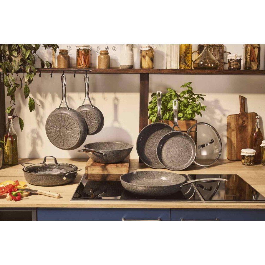 BALLARINI Salina Ceramic Bratpfanne 28 cm, Stone Grey