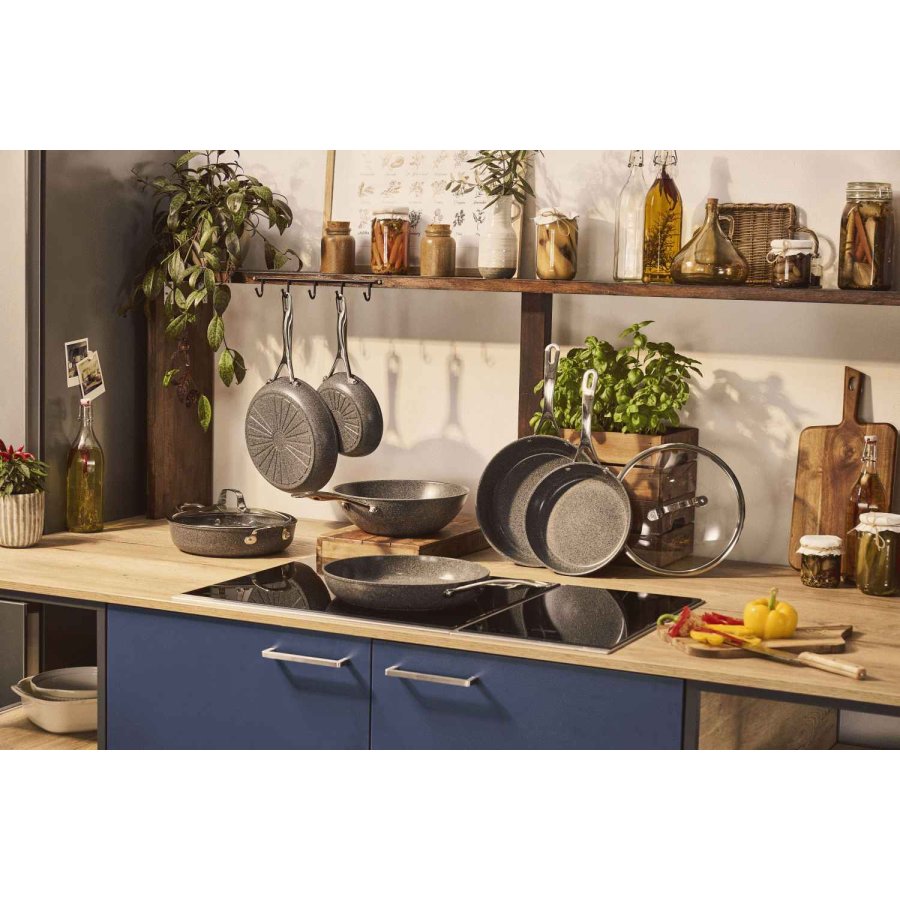 BALLARINI Salina Ceramic Bratpfanne 32 cm, Stone Grey