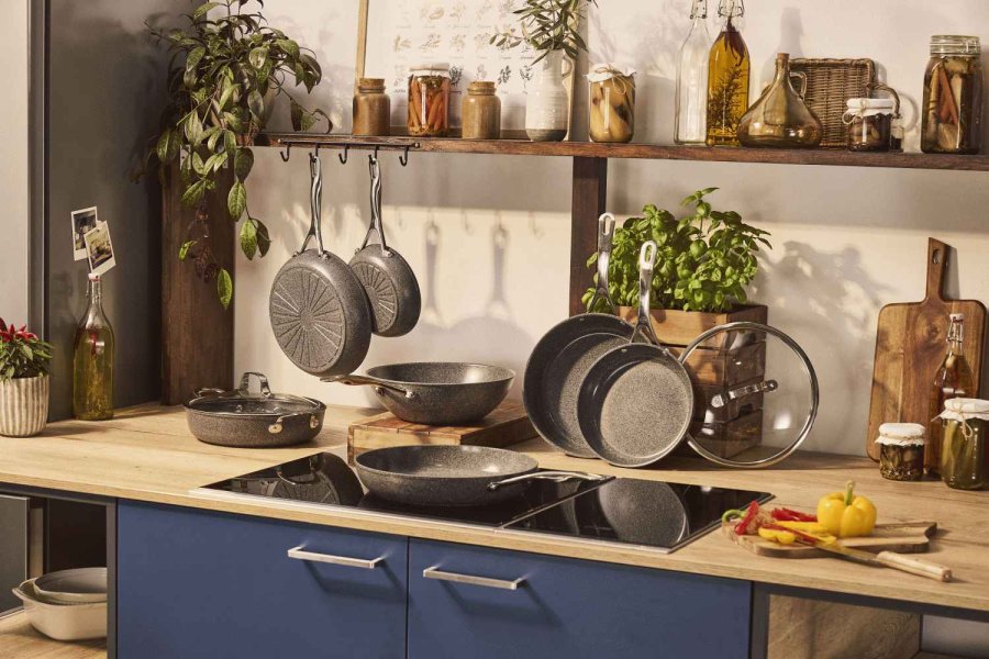 BALLARINI Salina Ceramic Bratpfanne 32 cm, Stone Grey