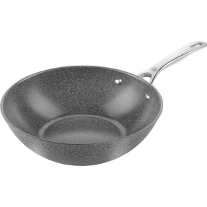 BALLARINI Salina Ceramic Wok 30 cm, Stone Grey