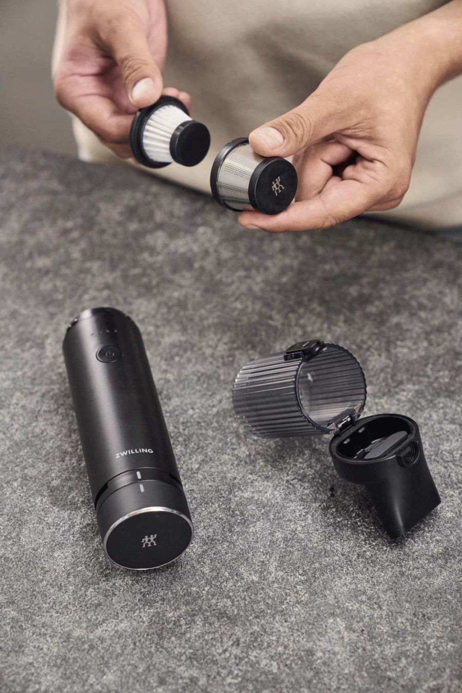 Zwilling XTEND HEPA-Filter f&uuml;r Handstaubsauger 3er Set, Schwarz/Wei&szlig;