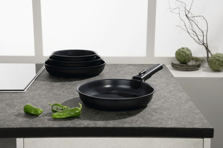 Zwilling Unlock Bratpfannenset 3-teilig, Schwarz