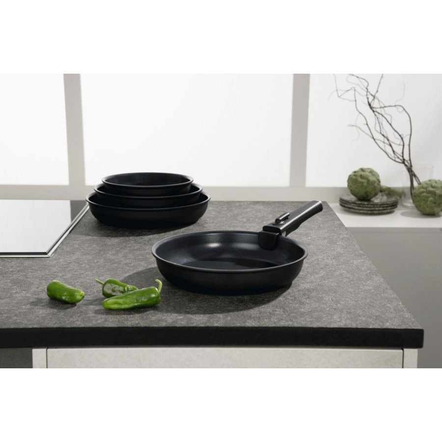 Zwilling Unlock Bratpfannenset 4-teilig, Schwarz