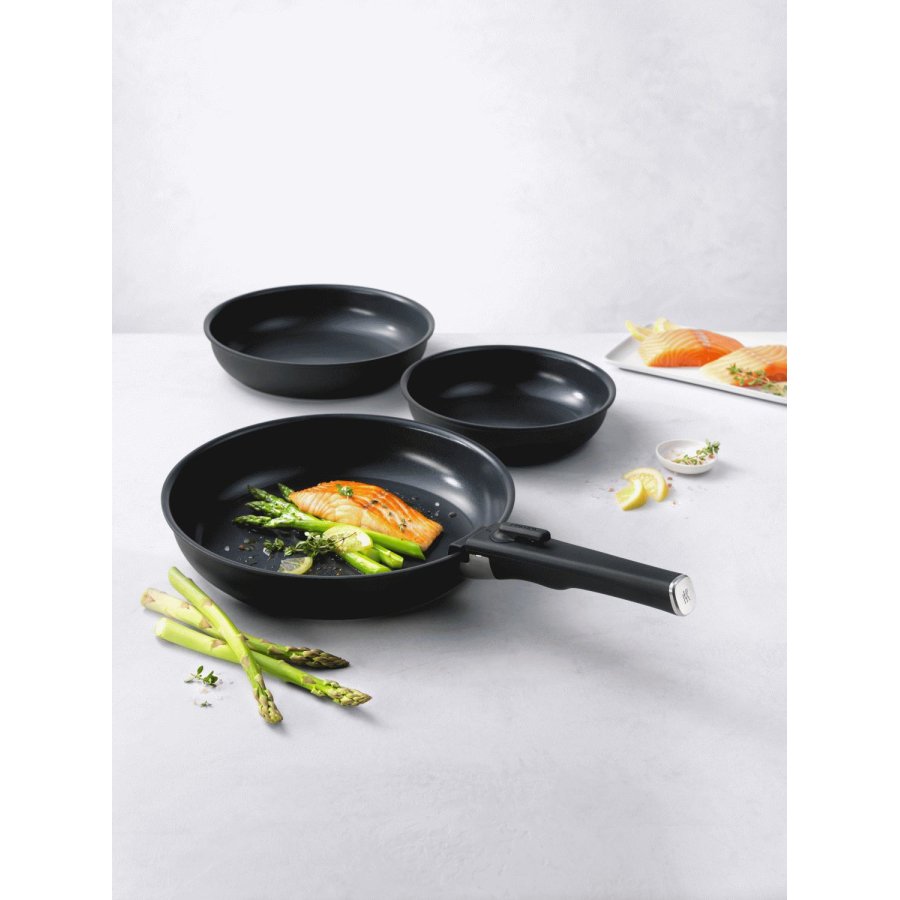Zwilling Unlock Bratpfannenset 4-teilig, Schwarz