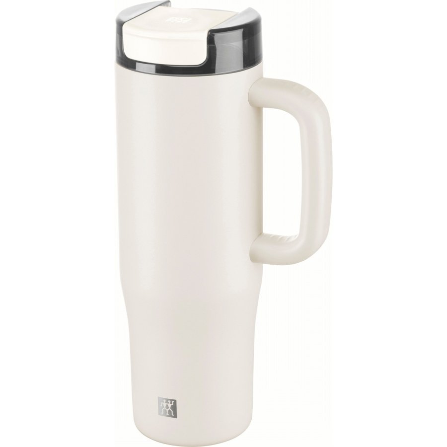 Zwilling Thermo Plus Thermobecher mit Strohhalm 0,9 L, Creme