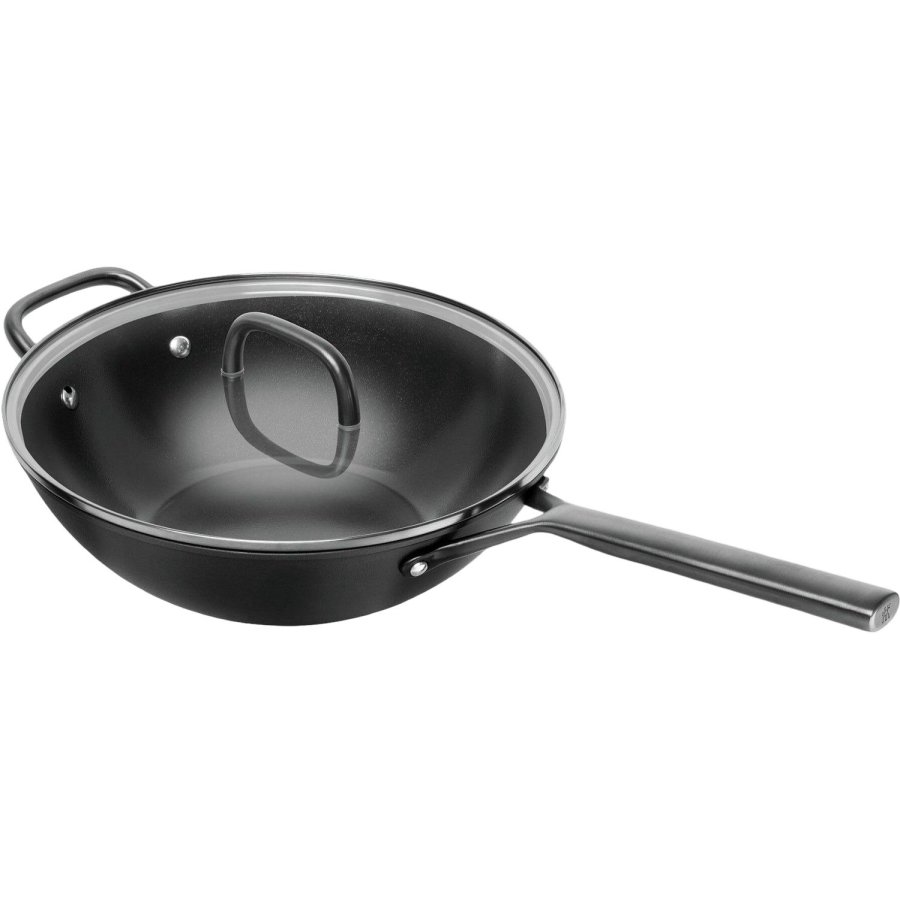 ZWILLING Milano Wok m. Glasl�g 30 cm, Sort