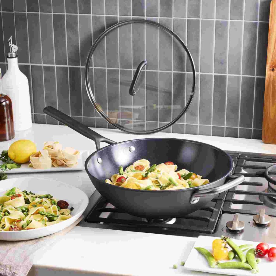 ZWILLING Milano Wok m. Glasl�g 30 cm, Sort