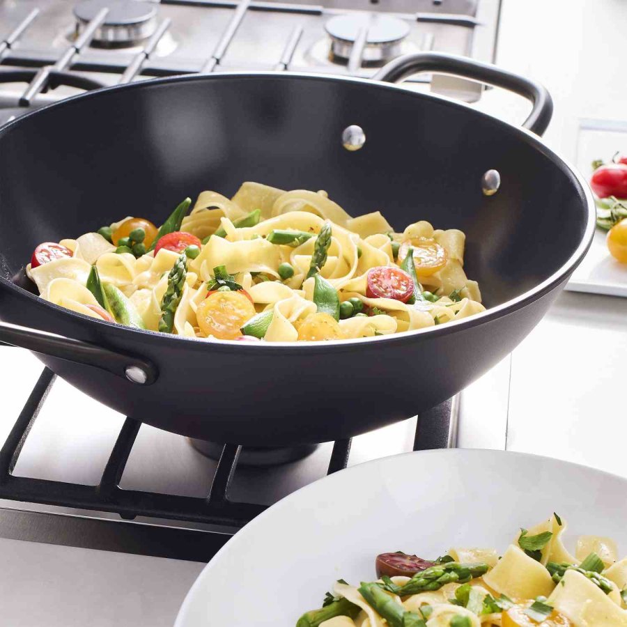 ZWILLING Milano Wok m. Glasl�g 30 cm, Sort