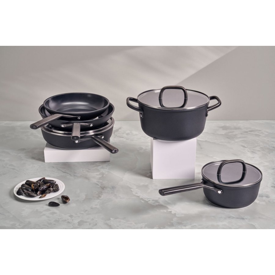 ZWILLING Milano Gryde m. Glasl�g 24 cm, Sort