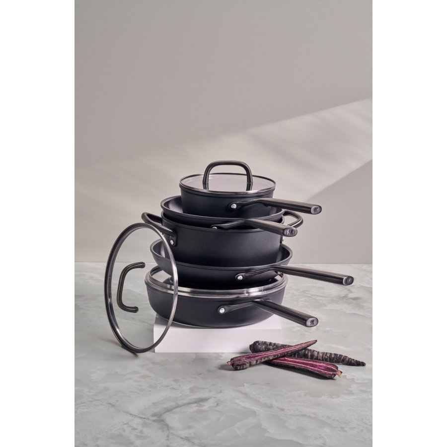 ZWILLING Milano Gryde m. Glasl�g 24 cm, Sort