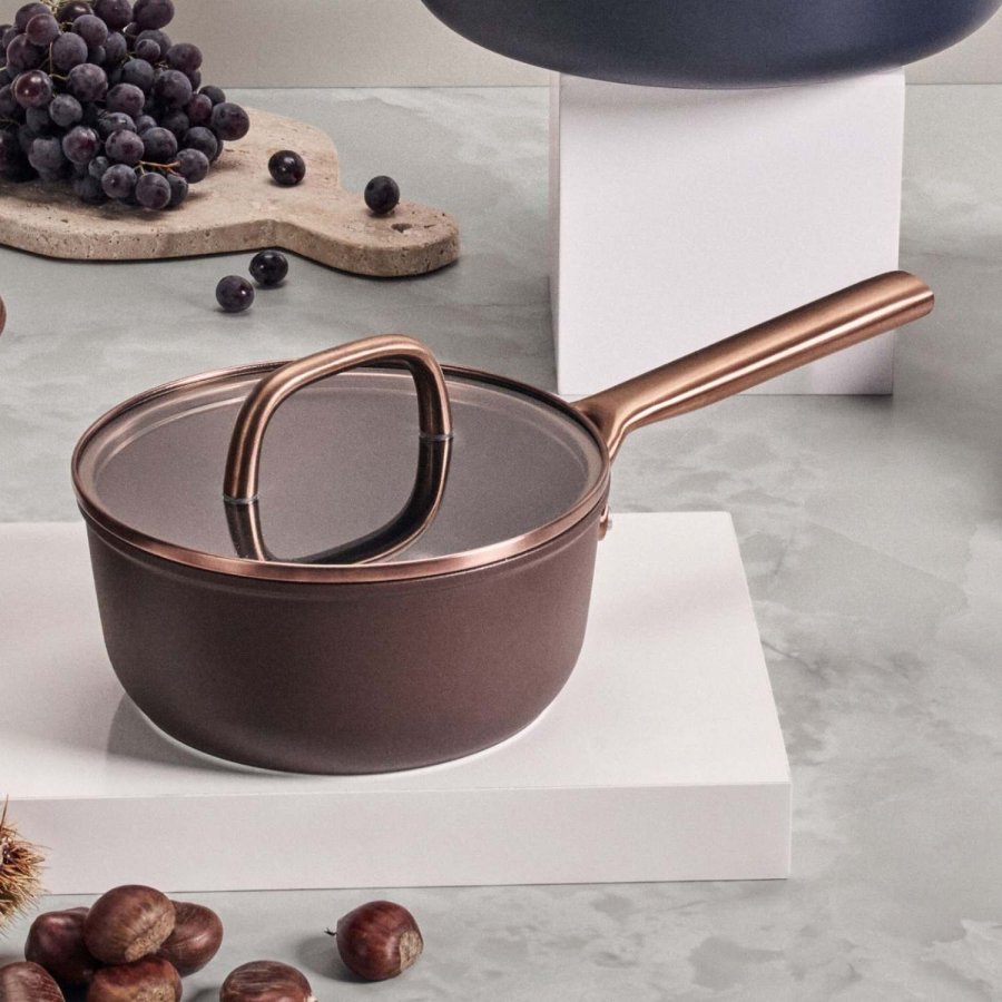 ZWILLING Milano Kasserolle m. Glasl�g 18 cm, Brun